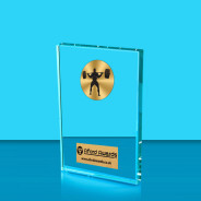 Weightlifting Crystal Rectangle Award