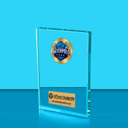 Water Polo Crystal Rectangle Award