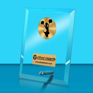 Cheerleading Crystal Rectangle Award