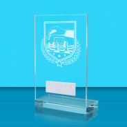 UV Colour Printed Chess L Shaped Jade Glass Award