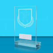 UV Colour Printed Ballet L Shaped Jade Glass Award
