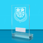 UV Colour Printed Darts L Shaped Jade Glass Award