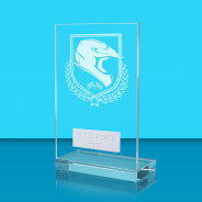 UV Colour Printed Motorsport L Shaped Jade Glass Award