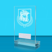 UV Colour Printed Motorsport L Shaped Jade Glass Award