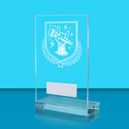 UV Colour Printed Music L Shaped Jade Glass Award