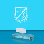 UV Colour Printed Music L Shaped Jade Glass Award