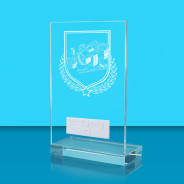 UV Colour Printed Photography L Shaped Jade Glass Award