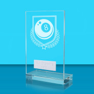 UV Colour Printed Pool L Shaped Jade Glass Award