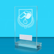 UV Colour Printed Referee L Shaped Jade Glass Award
