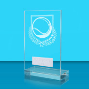 UV Colour Printed Tennis L Shaped Jade Glass Award