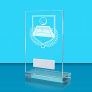 UV Colour Printed Tennis L Shaped Jade Glass Award