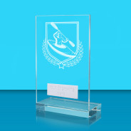 UV Colour Printed Kayaking L Shaped Jade Glass Award