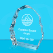 Sub Zero Glass Award - Laser Engraving