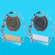 Sub Zero Glass Award with Wreath