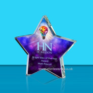 Star Glass Award - UV Colour Printing