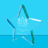 Star Glass Award - Laser Engraving