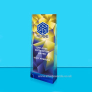 Egyptian Blue Vector Crystal Wedge Award - Gold