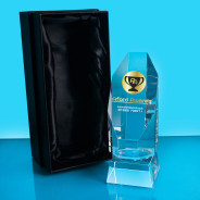 Colour Printed Obelisk Crystal with Luxury Box