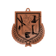 Colour Printed Gardening Shield Shaped Medal