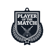 Colour Printed Player of the Match Shield Shaped Medal
