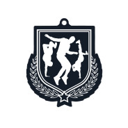 Colour Printed Street Dance Shield Shaped Medal