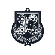 Colour Printed Cards & Poker Shield Shaped Medal