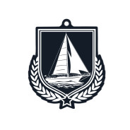 Colour Printed Sailing Shield Shaped Medal