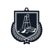 Colour Printed Tennis Shield Shaped Medal