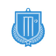 Colour Printed Cricket Shield Shaped Medal