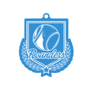 Colour Printed Rounders Shield Shaped Medal