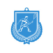 Colour Printed Squash Shield Shaped Medal