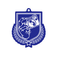 Colour Printed Photography Shield Shaped Medal