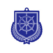 Colour Printed Sailing Shield Shaped Medal