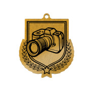 Colour Printed Photography Shield Shaped Medal