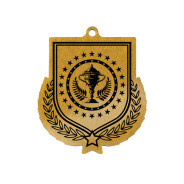 Colour Printed Victory Shield Shaped Medal