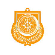 Colour Printed Sailing Shield Shaped Medal
