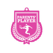 Colour Printed Football Parents' Player Shield Shaped Medal