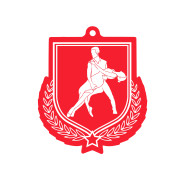 Colour Printed Dance Shield Shaped Medal