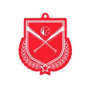 Colour Printed Rounders Shield Shaped Medal