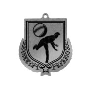 Colour Printed Cricket Shield Shaped Medal