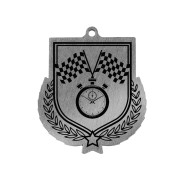 Colour Printed Motorsport Shield Shaped Medal
