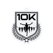 Colour Printed 10K Shield Shaped Medal