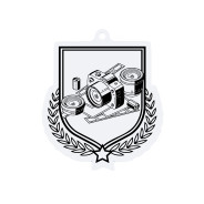 Colour Printed Photography Shield Shaped Medal