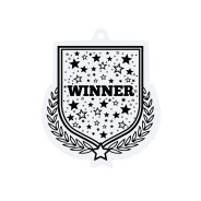 Colour Printed Winner Shield Shaped Medal