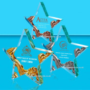 Star Molten Stream Glass Award