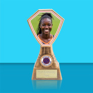 Gladiator Netball Player Photo Award - Gold
