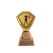 Antique Gold Female Archery Plastic Tower