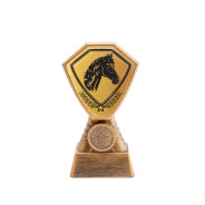 Antique Gold Equestrian Plastic Tower