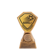 Antique Gold 'Goal' Football Plastic Tower