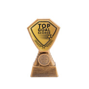 Antique Gold Top Goal Scorer Football Plastic Tower